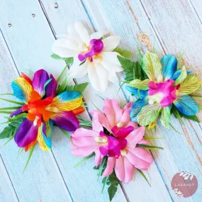 Kula Rainbow Hawaiian Flower Hair Clip