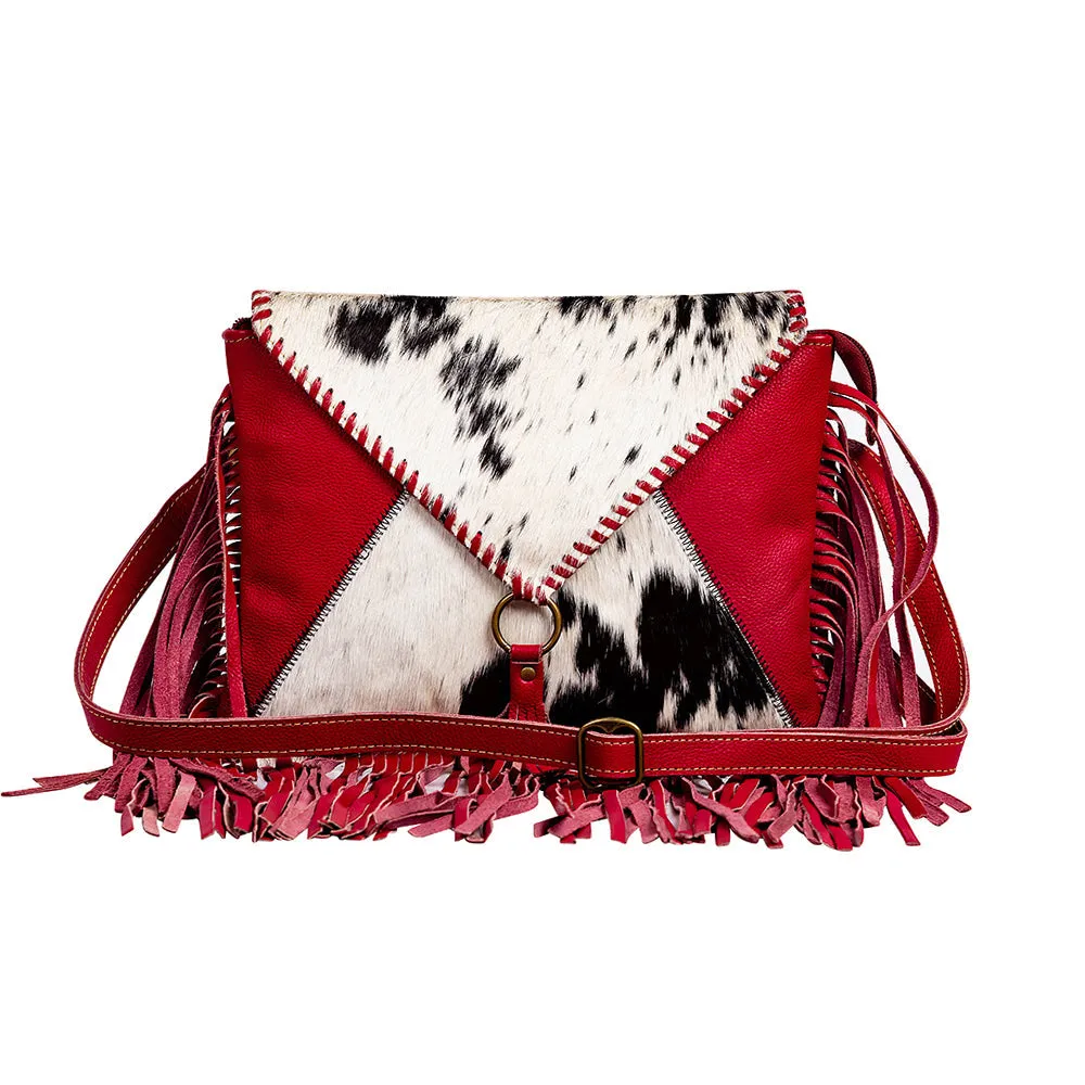 Letterstone Trail Fringe Leather & Hairon Bag