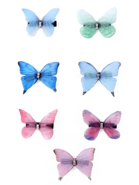 Melbees by Yellow Chimes Hair Clips for Women Set ff 7 Pcs Hairclips Butterfly Hair Clip Beautiful Cute Multicolor Aligator Clips for Kids and Girls.Hair Accessories.