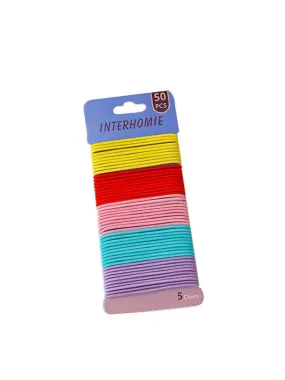 Melbees By Yellow Chimes Rubber Bands for Girls Multicolor Rubber Bands for Women Soft And Stretchy Ponytail Holders for Women and Girls Hair Accessories.