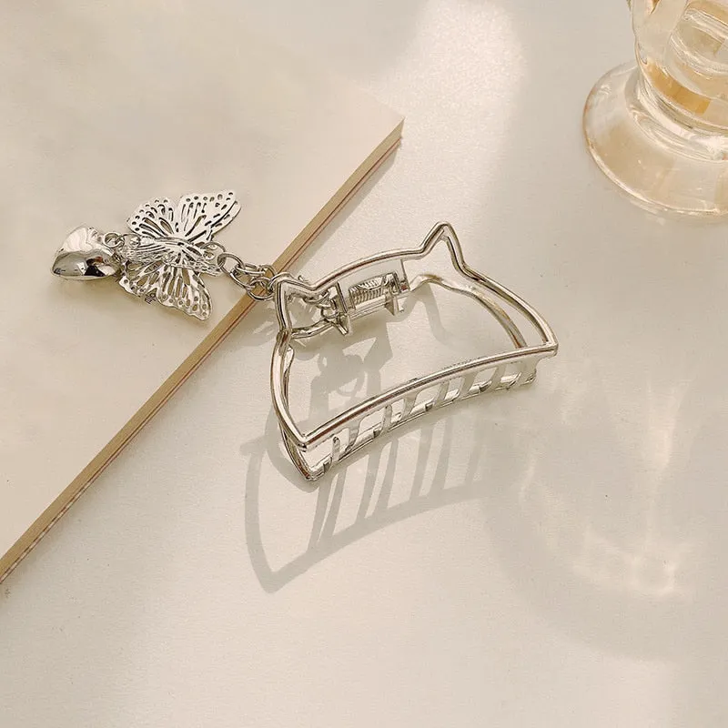 Minimalist and Chic Geometric Metal Hair Claw Clips