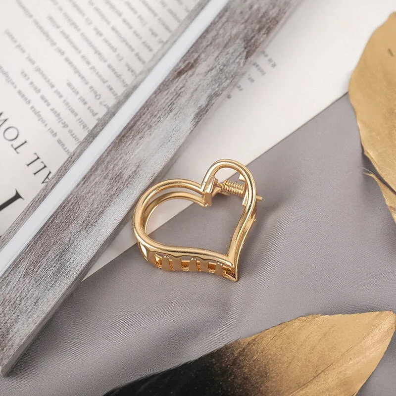 Minimalist and Chic Geometric Metal Hair Claw Clips