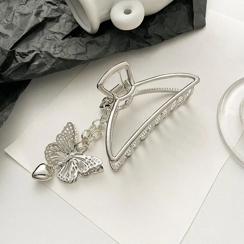 Minimalist and Chic Geometric Metal Hair Claw Clips