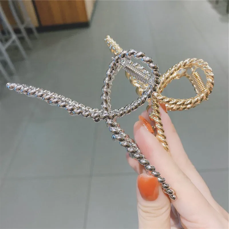 Minimalist and Chic Geometric Metal Hair Claw Clips