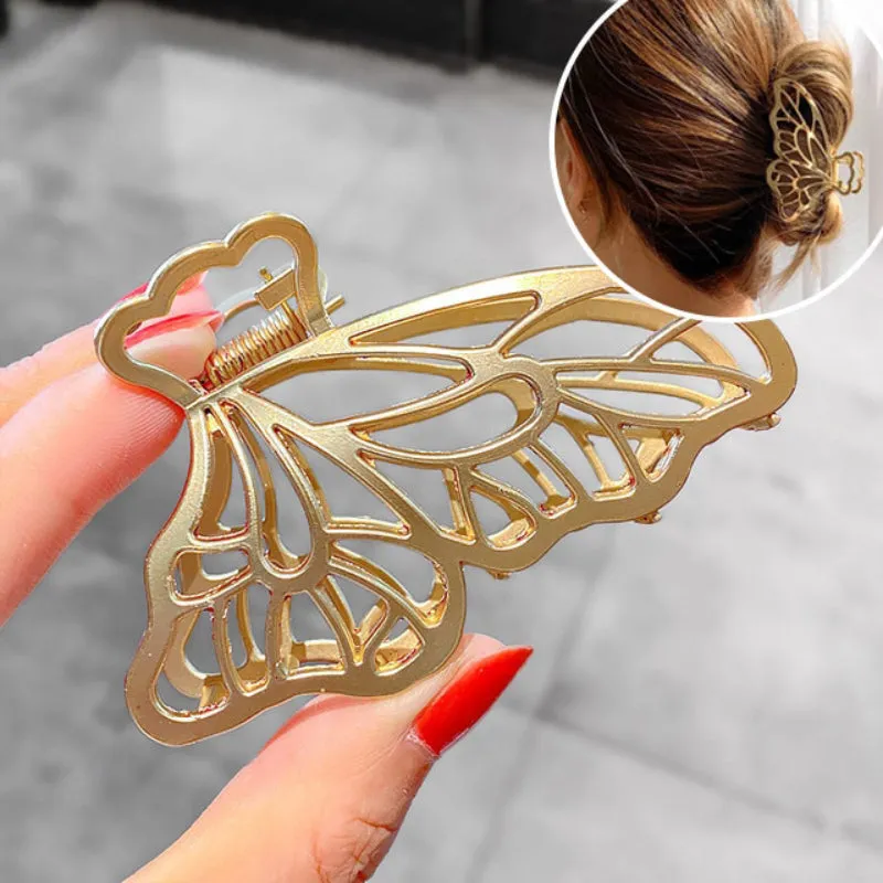 Minimalist and Chic Geometric Metal Hair Claw Clips