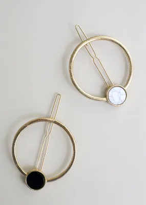 Modern Circle Hair Clip