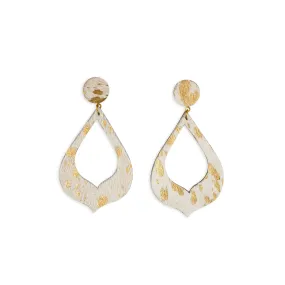 Mystique Hair-On Hide Earrings