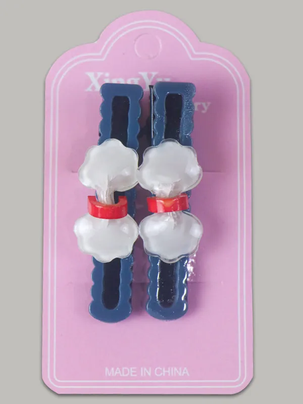 Pack Of 2 Multicolor Hair Clips For Girls GHC52