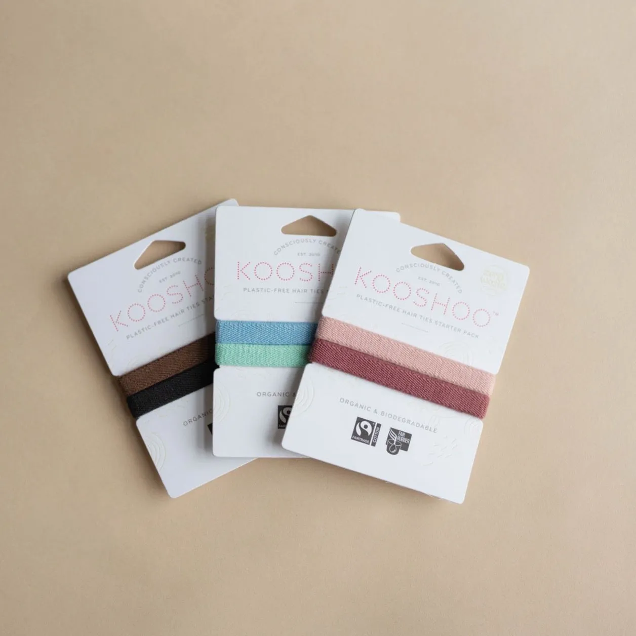 Plastic-Free Hair Ties 2-packs