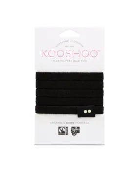 Plastic-Free Hair Ties - Black