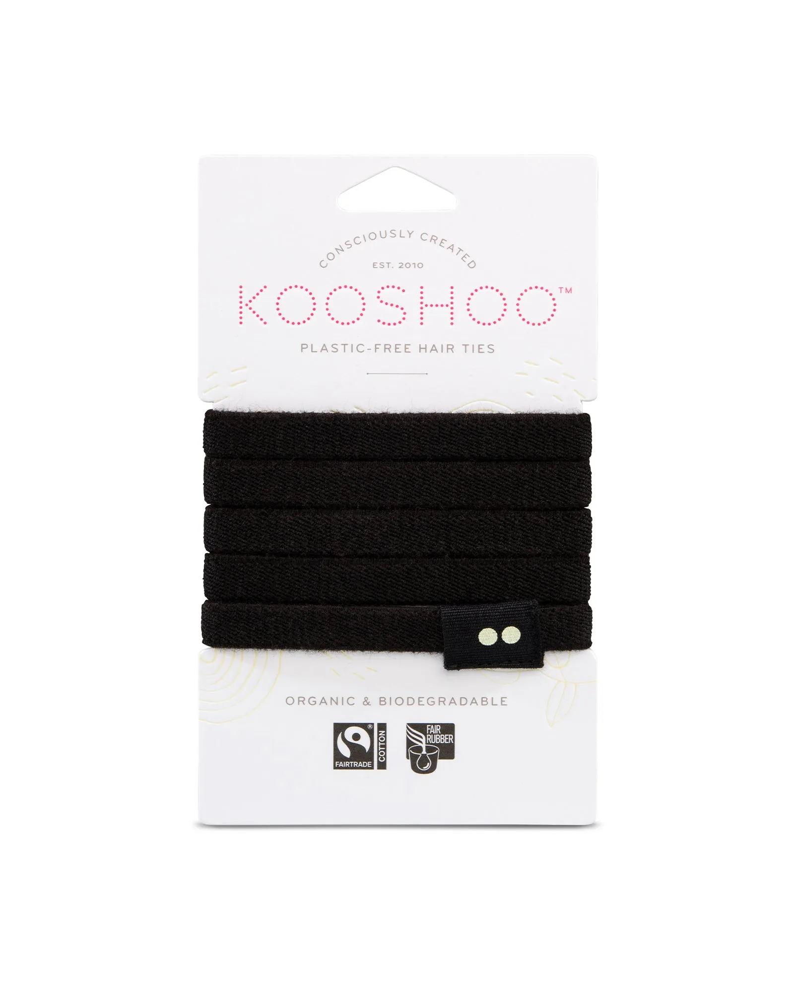 Plastic-Free Hair Ties - Black