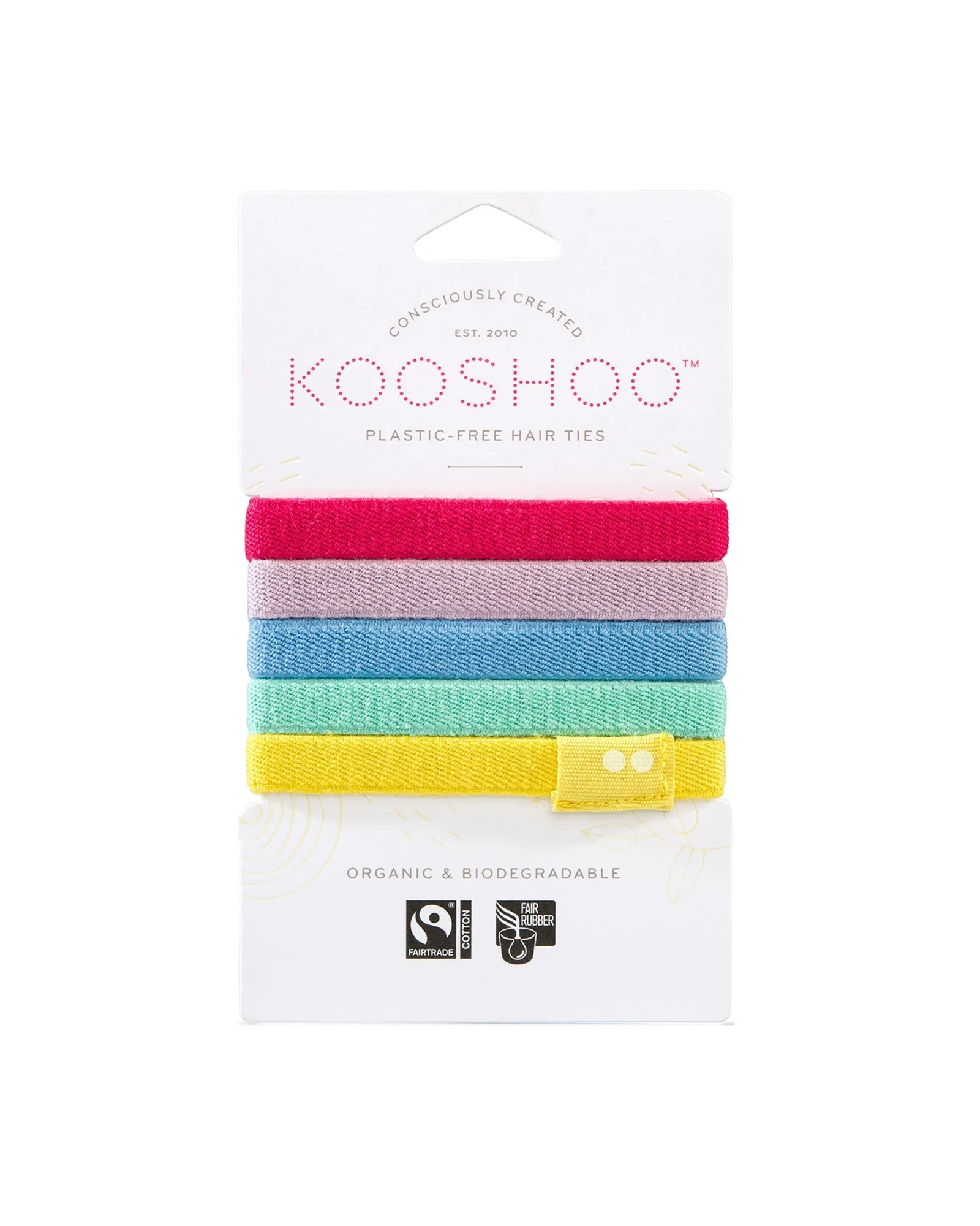 Plastic-Free Hair Ties - Rainbow