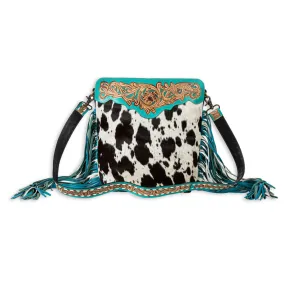 Pony Trail  Fringed Hand-Tooled Bag