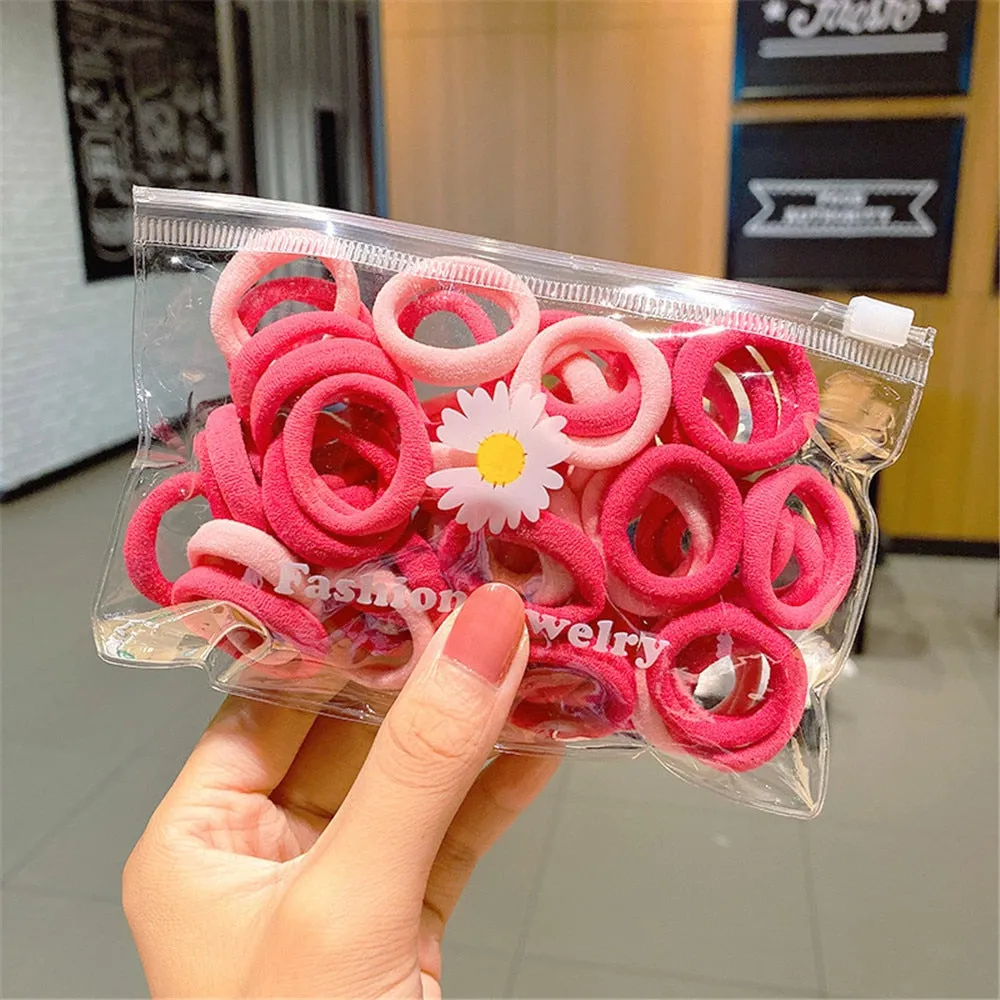 Premium Elastic Hair Bands: Versatile  Stylish Hair Accessories  50Pcs FREE SHIPPING