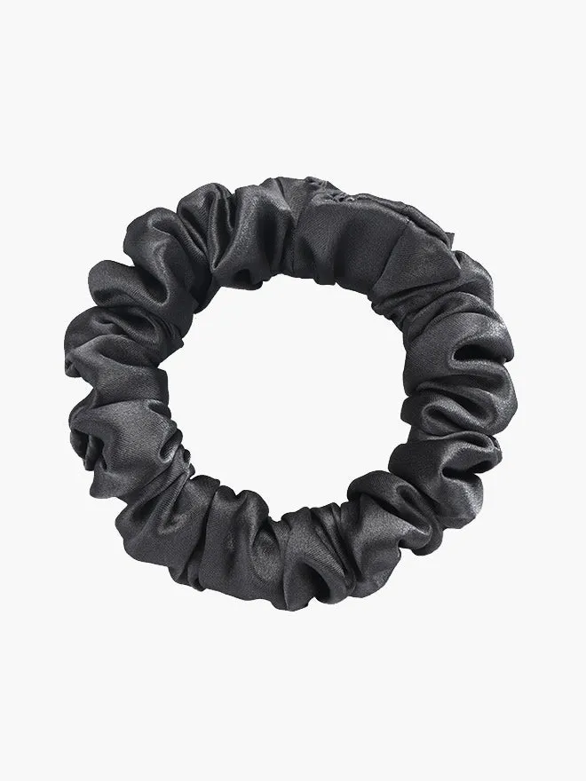 Pure Silk Midnight Scrunchies - Regular - 2cm