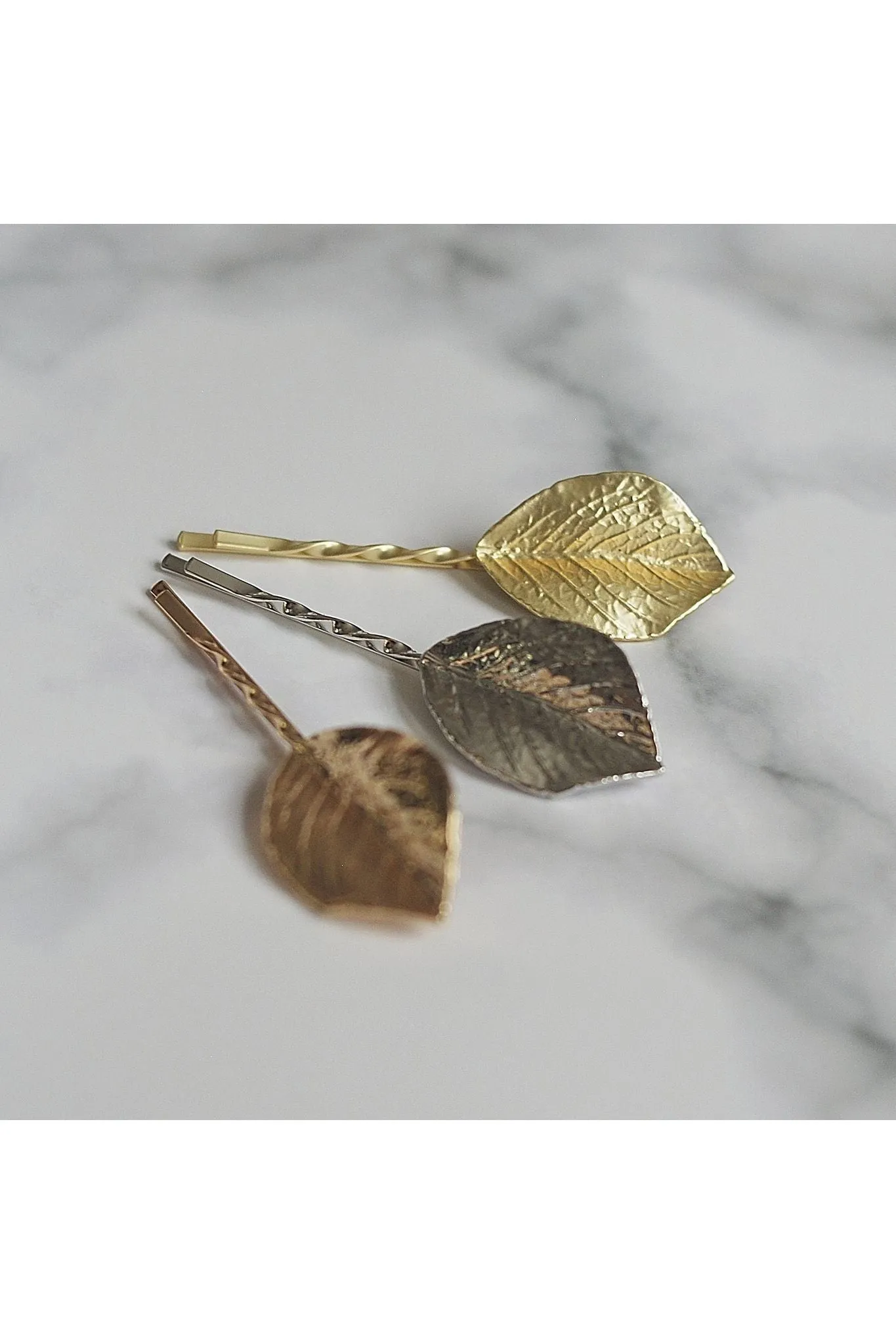 Queenmee Hair Accessories Leaf Hair Clips Set Of 3