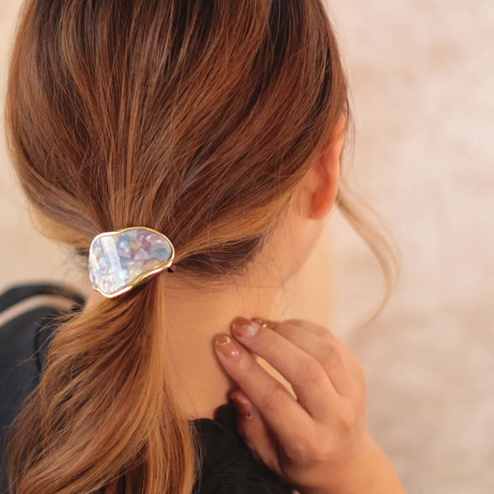 Reusable Ponytail Holder Marble