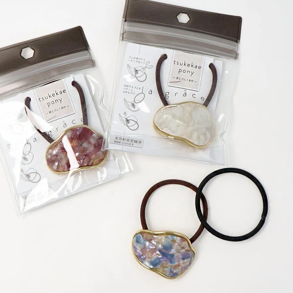 Reusable Ponytail Holder Marble