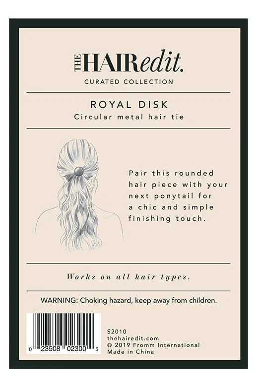 Royal Disk Metal Hair Tie