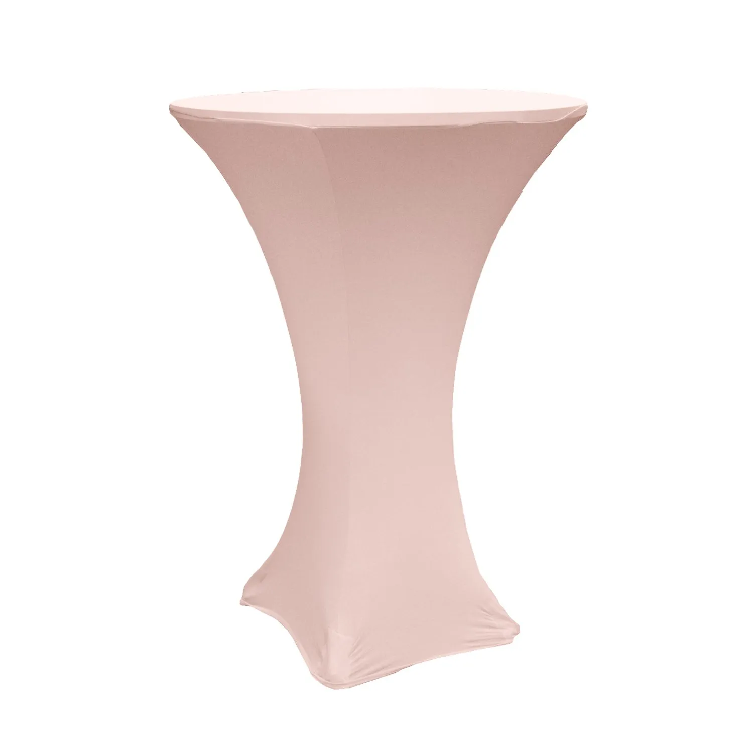 Spandex Cocktail Table Cover 30" Round - Blush/Rose Gold