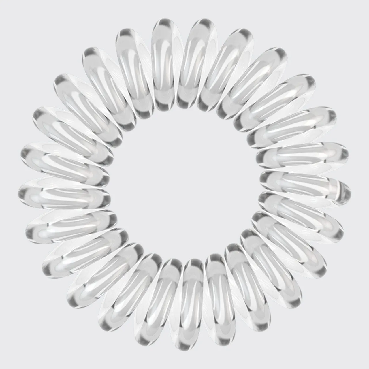 Spiral Hair Ties 4 Pc - Clear