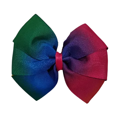 Sweetheart Hair Bow - Bright Rainbow Days