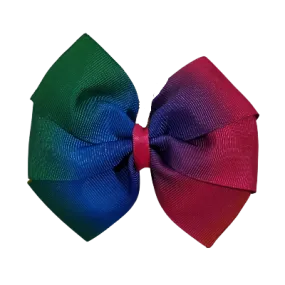 Sweetheart Hair Bow - Bright Rainbow Days