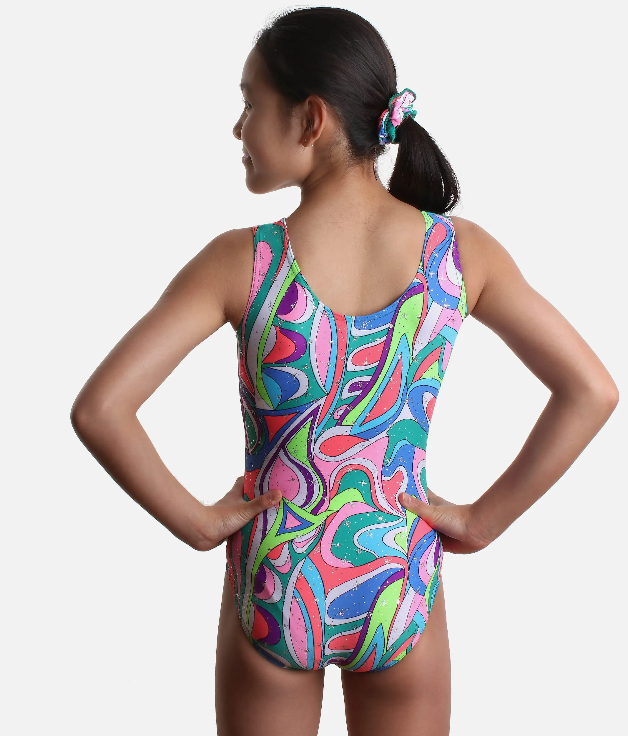 Tank Sleeve Gymnastics Leotard - 27822 (RETRO)