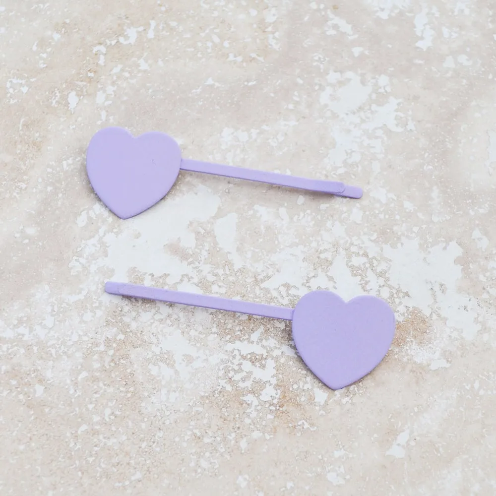 The Hearts Hair Pin - Various Colours