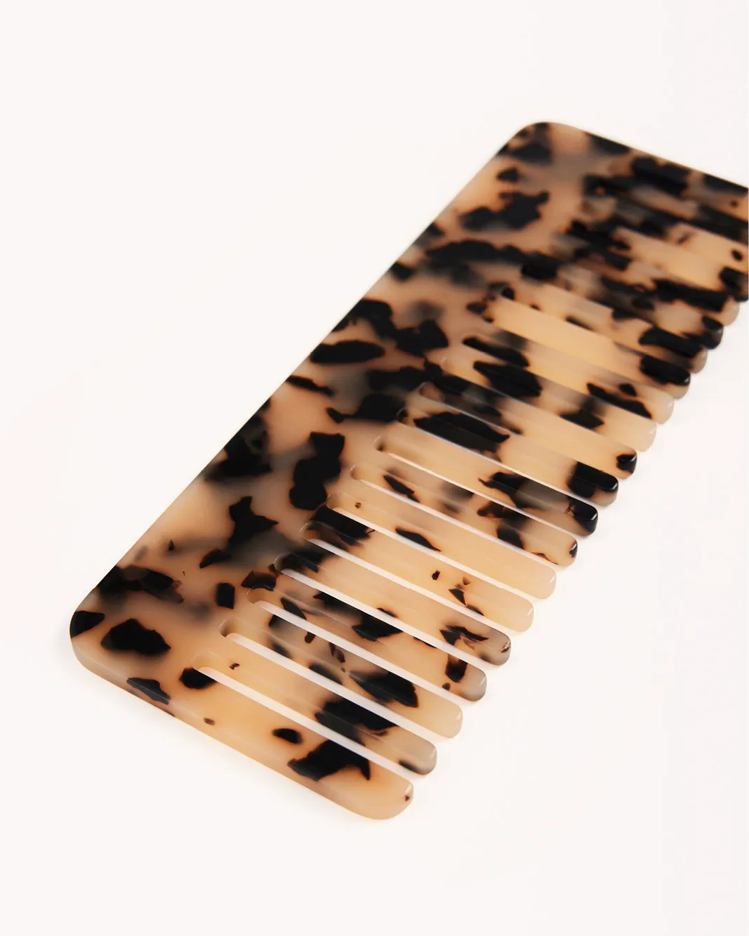 TRAVEL HAIR COMB - BLONDE TORT