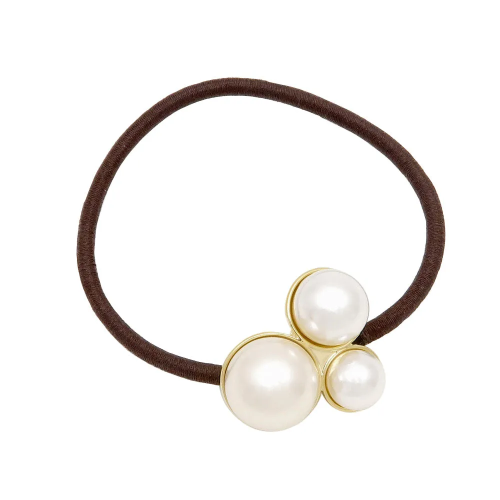 Triple Pearl Hair Tie