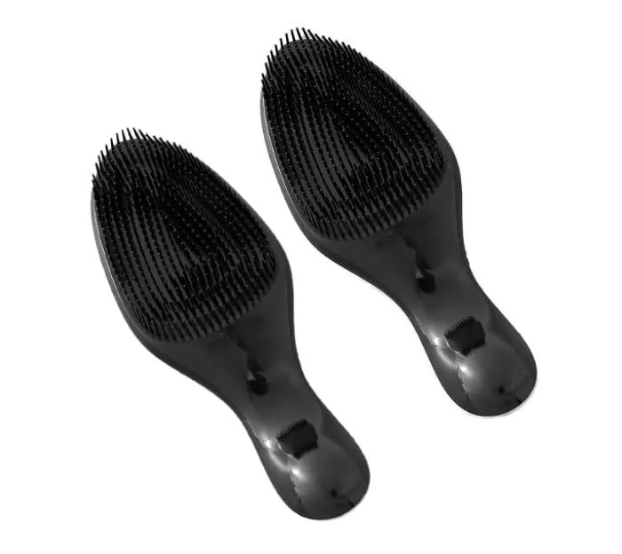 UMAI Mini Detangler Hair Brush | Soft & Flexible Bristles | Compact & Stylish | Wet & Dry Hair Pain Free Detangling | Travel-Friendly | Hair Brush For Women, Men & Kids (Pack of 2)