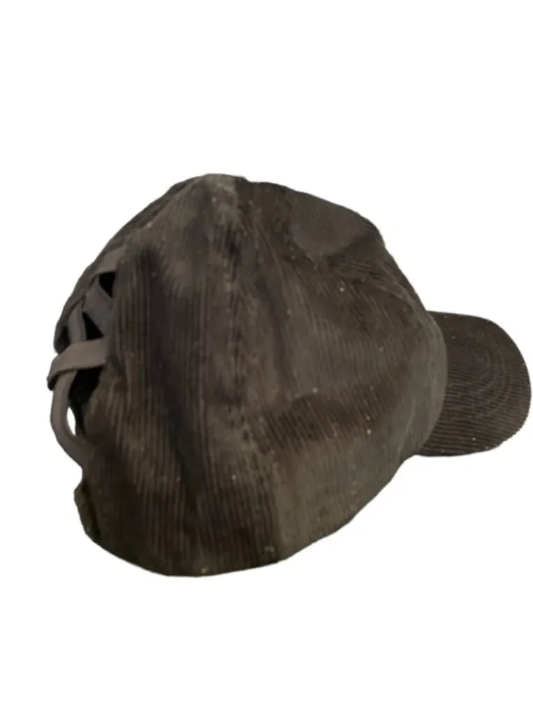 Upcycled Black Corduroy Cap by Keep It Gypsy