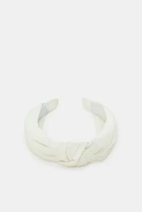 Women Ivory Embellished Headband