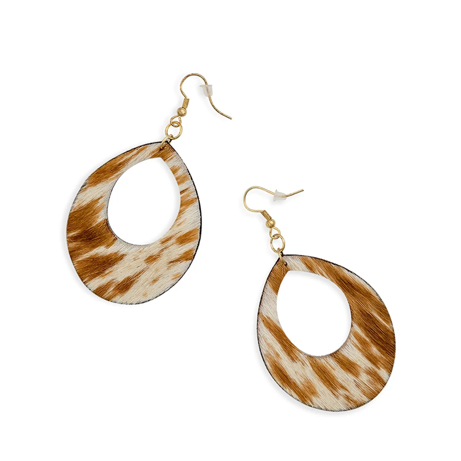 Wyoming Peak Hair-on Hide Earring